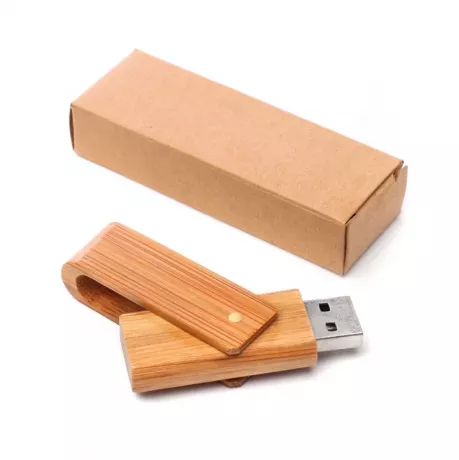 Foto de Pendrive giratorio madera